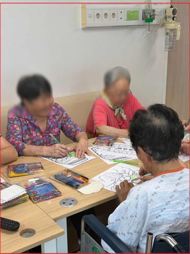 광주 광양시 청담요양원 프로그램 실제 운영_색칠공부